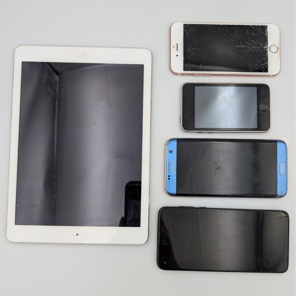 Apple iPad iPhone iPod Samsung Motorola Lot 5pc Parts Repair Account Locked